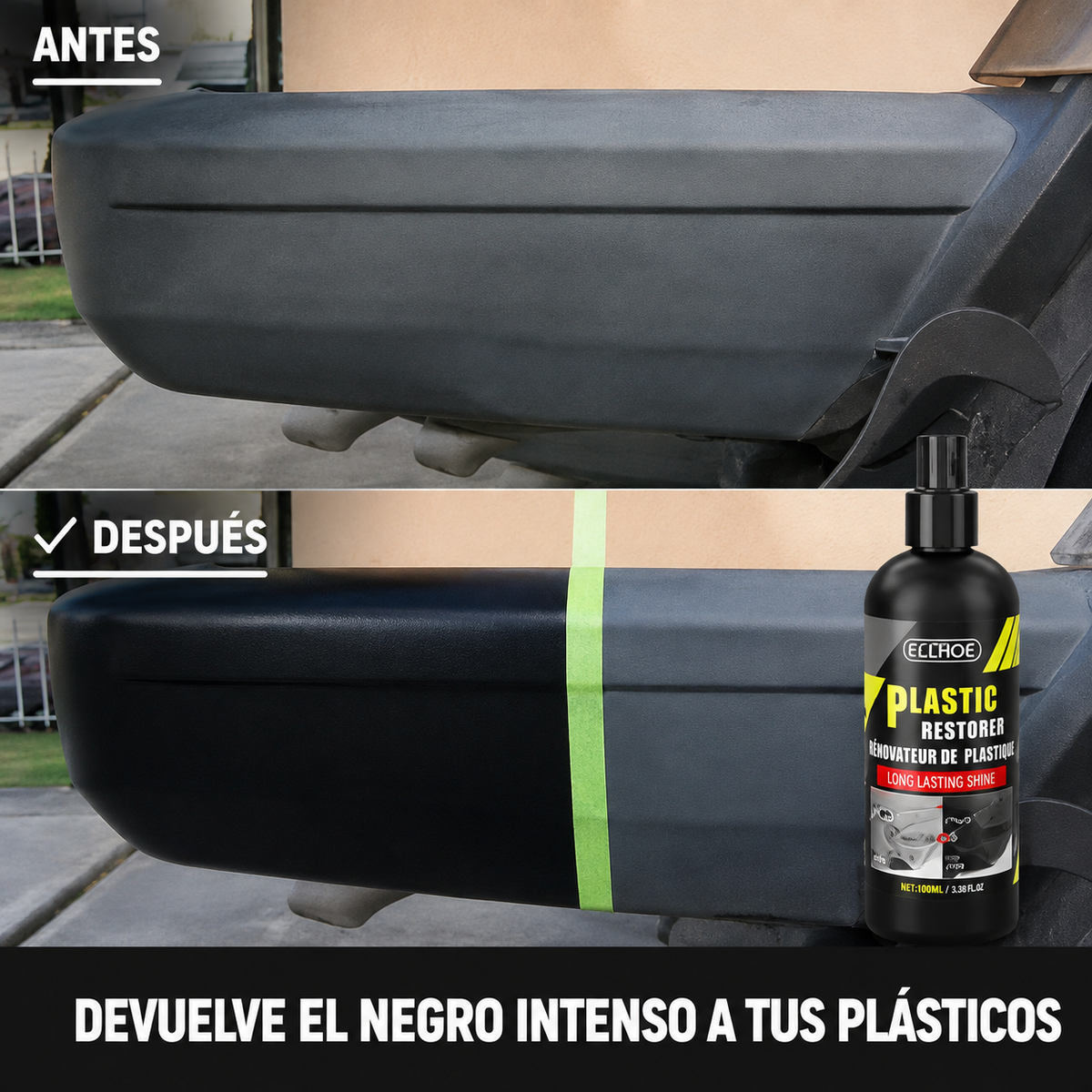 Renovador de plásticos